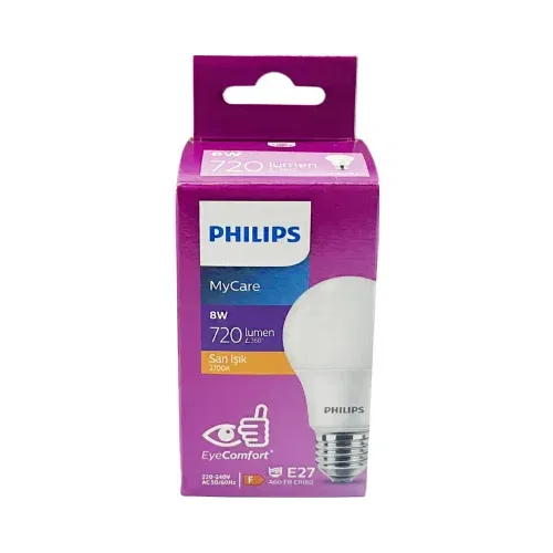 Philips 8W Led Ampul E27 Duy 2700K (Günışığı) - 4