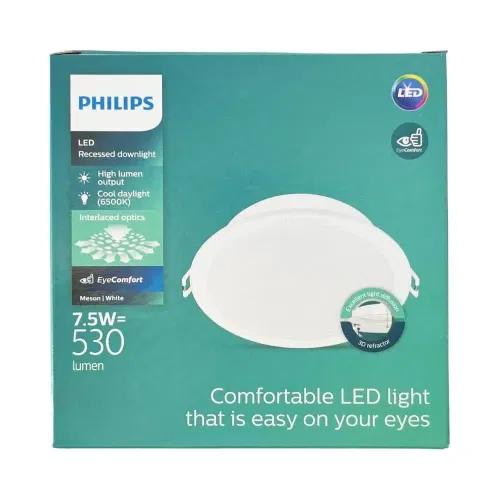 Philips Meson 7.5W Sıvaaltı Yuvarlak Panel Led Armatür 6500K (Beyaz) 59448 - 4