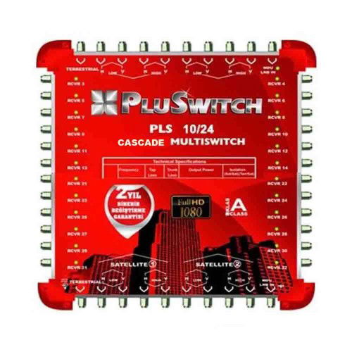 Pluswitch 10/24'lü Tv Santrali Kaskatlı - 1