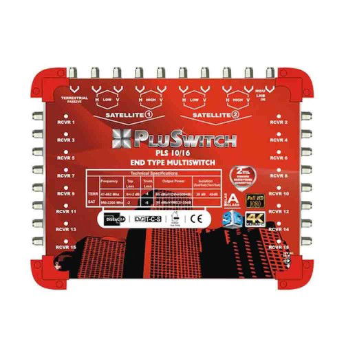 Pluswitch 10/16'lı Tv Santrali Sonlu - Pluswitch