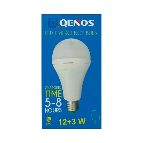 Qenos 12W+3W Şarjlı Led Ampul E27 Duy (Beyaz) - 3