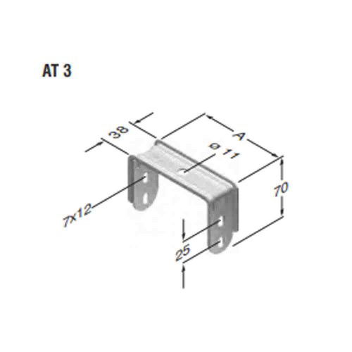 Rdk 16'lık Pregalvaniz 160x40mm Saç Kablo Kanalı için Tijli Kavrama - Rdk