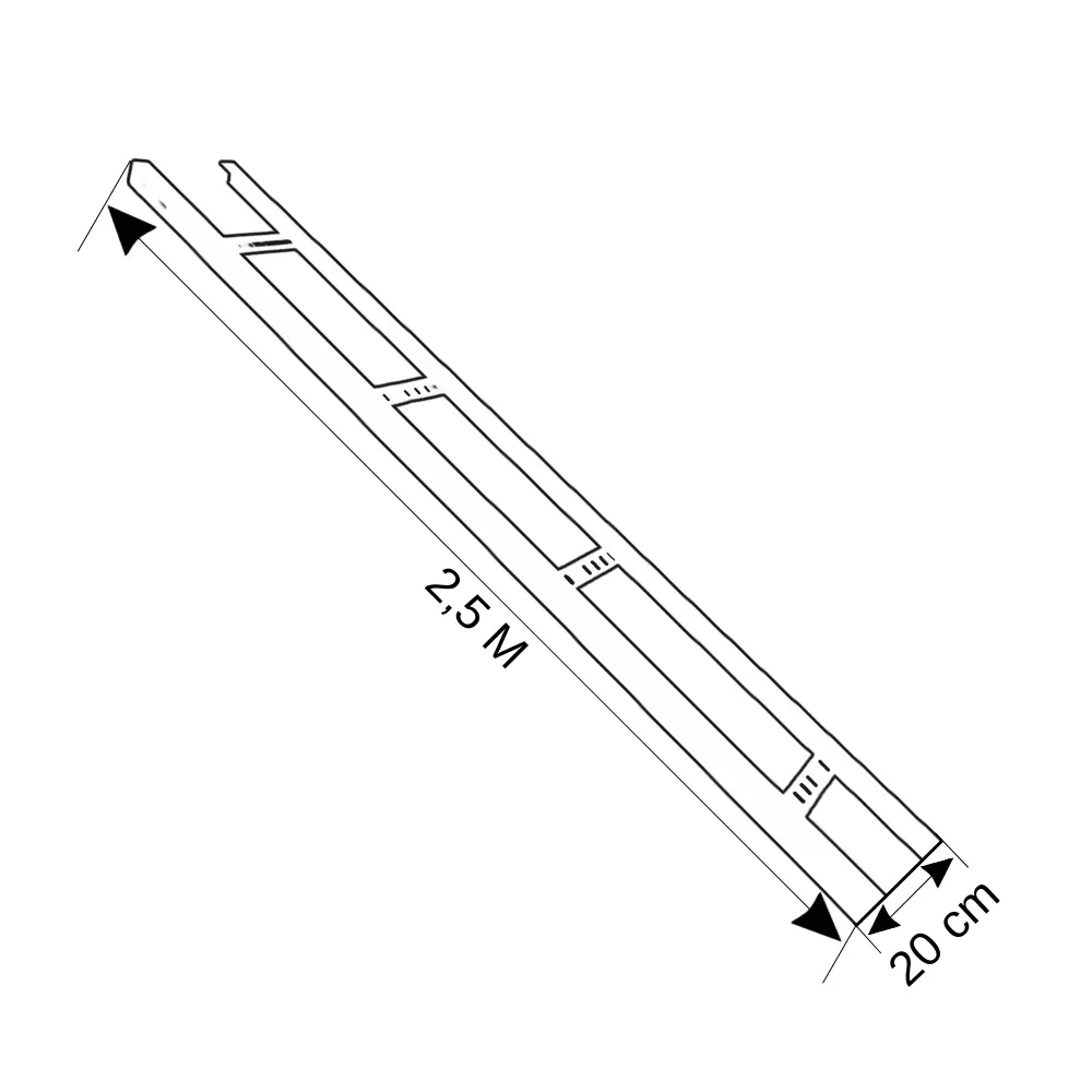 Rdk 20cm Pregalvaniz Kablo Merdiveni-2,5m - 2