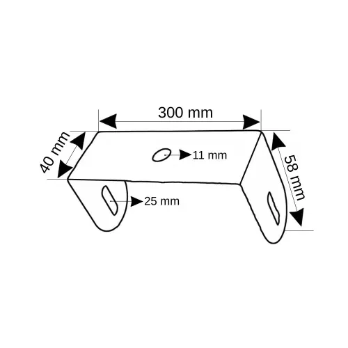 Rdk 30'lik Pregalvaniz 300x40mm Saç Kablo Kanalı için Tijli Kavrama - 2