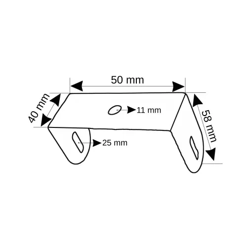 Rdk 5'lik Pregalvaniz 50x40mm Saç Kablo Kanalı için Tijli Kavrama - 2