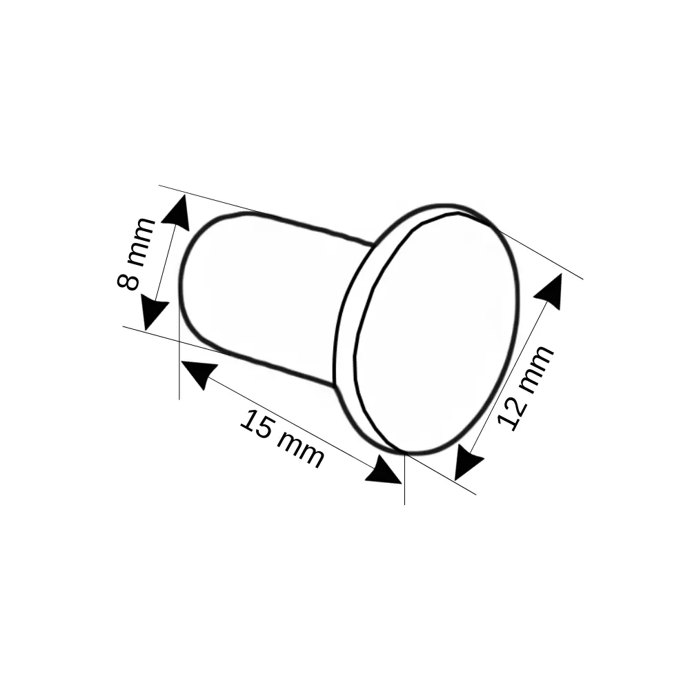 Rdk Pregalvaniz Saç Kanal için M8*15mm Bombe Başlı Civata+Somun - 2
