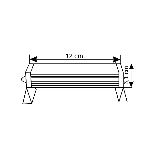 Şark 3W Duvar Boyama Wallwasher10cm (Mavi) - 4