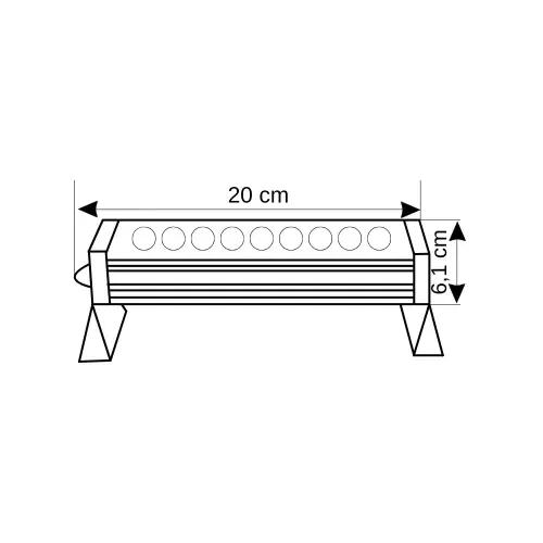 Şark 6W Duvar Boyama Wallwasher 20cm (Günışığı) - 4