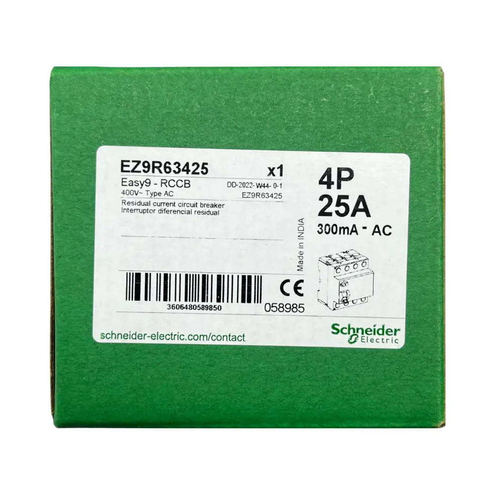 Schnider 4x25A 300mA Kaçak Akım Rölesi EZ9R63425 - 4