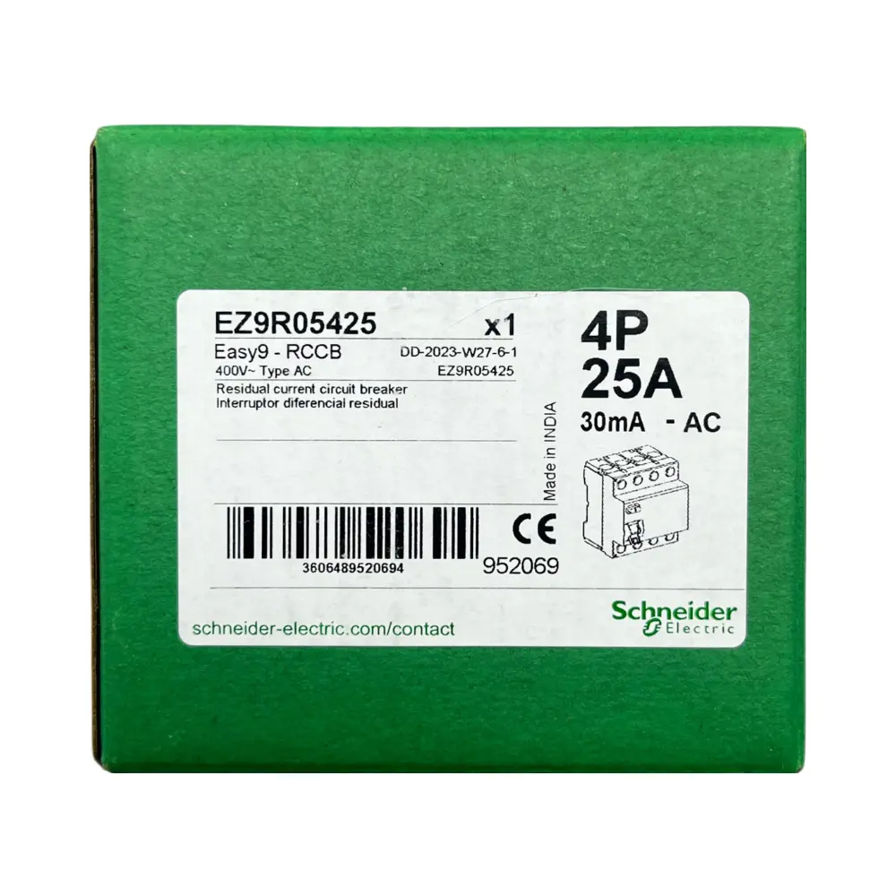 Schnider 4x25A 30mA Kaçak Akım Rölesi EZ9R05425 - 4