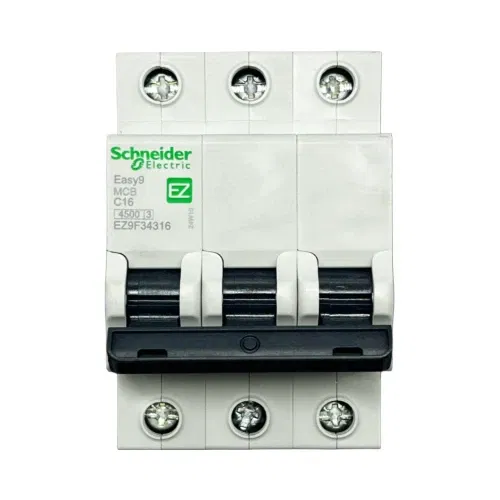 Schnider C Tipi 3X16A 4,5kA Otomatik Sigorta EZ9F34316 - 1