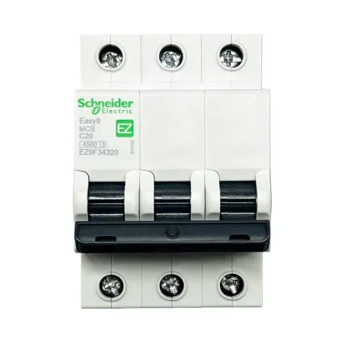 Schnider C Tipi 3X20A 4,5kA Otomatik Sigorta EZ9F34320 - 1