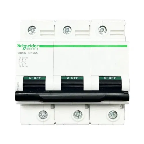 Schnider C Tipi 3X125A 10kA Otomatik Sigorta A9N18369 - 1