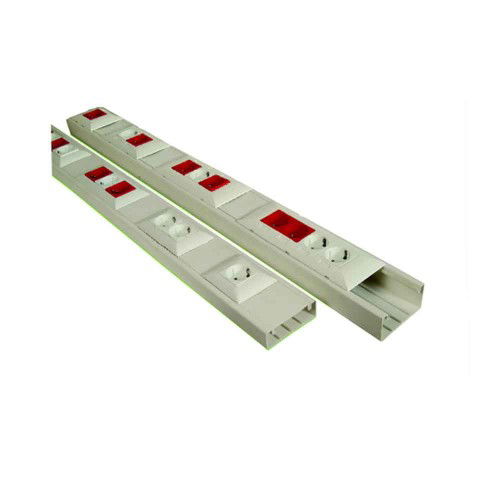 Sert 100x35mm İçten Kapaklı Priz Kanalı (1m) - Sert