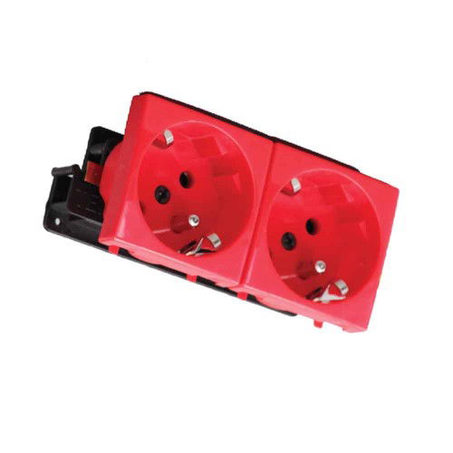 Sert 45x45 2'li Ups Priz Çekirdeği - Sert