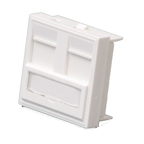 Sert 45x45mm Çiftli Faceplate (Data&Telefon Kapağı) - Sert