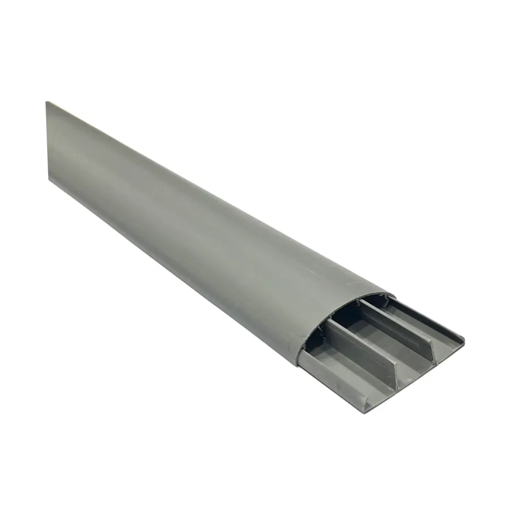 Depa 70x20mm Gri İçten Bölmeli Balık Sırtı Kablo Kanalı 07002012(1m) - 1
