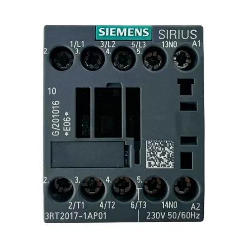 Siemens 12A 5,5kW Güç Kontaktörü 1N0 3RT2017-1AP01 - 1