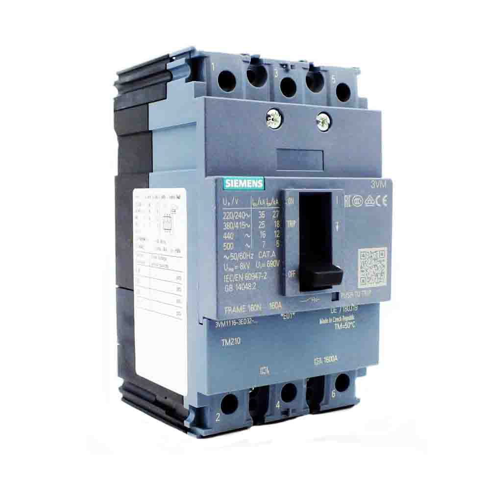 Siemens 3x100A 25kA (70-100A) Ayarlı Kompakt Şalter 3VM1110-3EE32-0AA0 - 1