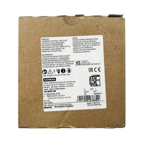 Siemens Ray Tipi 28-40A Sirius Termik Röle 3RU2136-4FB1 - 4