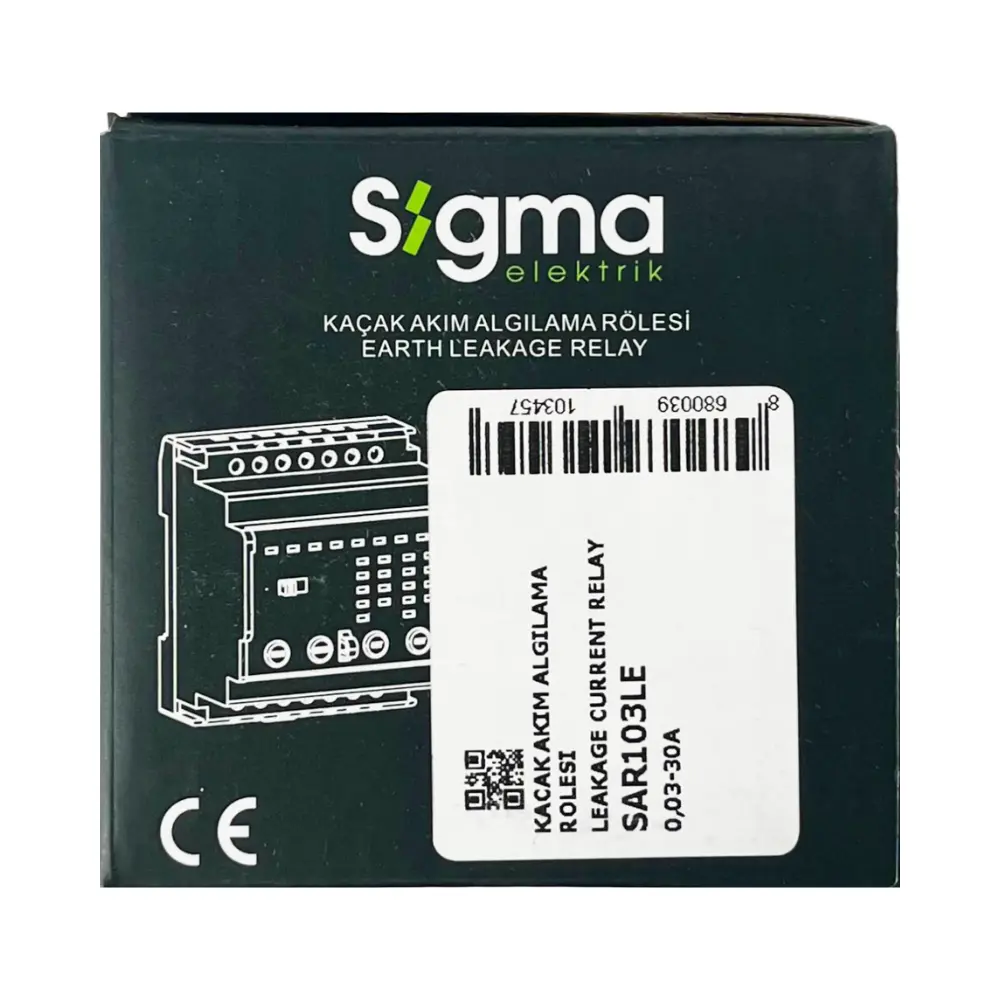 Sigma 0,03-30A Kaçak Akım Algılama Rölesi (SAR 103LE) - 4