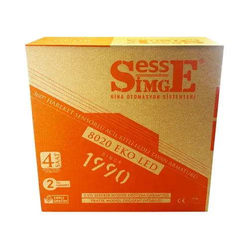 Simge Ledli ve Şarjlı Hareket Sensörlü Armatür 8020 - 5