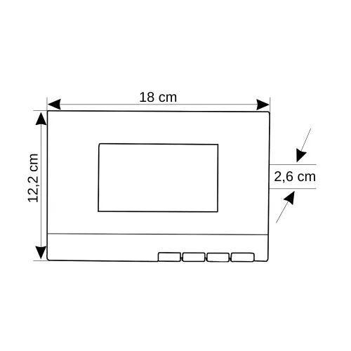 Simge Renkli GDM 4.3' Görüntülü Diafon - 3