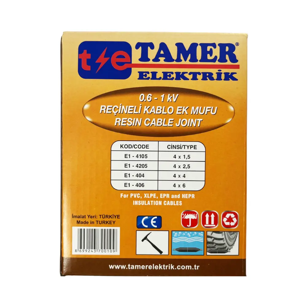 Tamer 4x4-4x6 Reçineli Ek Muf - 2