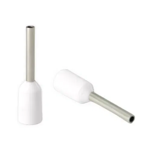 Terminalsan 0,50mm Beyaz İzoleli Kablo Yüksüğü Tek Girişli-1Ad. - 1