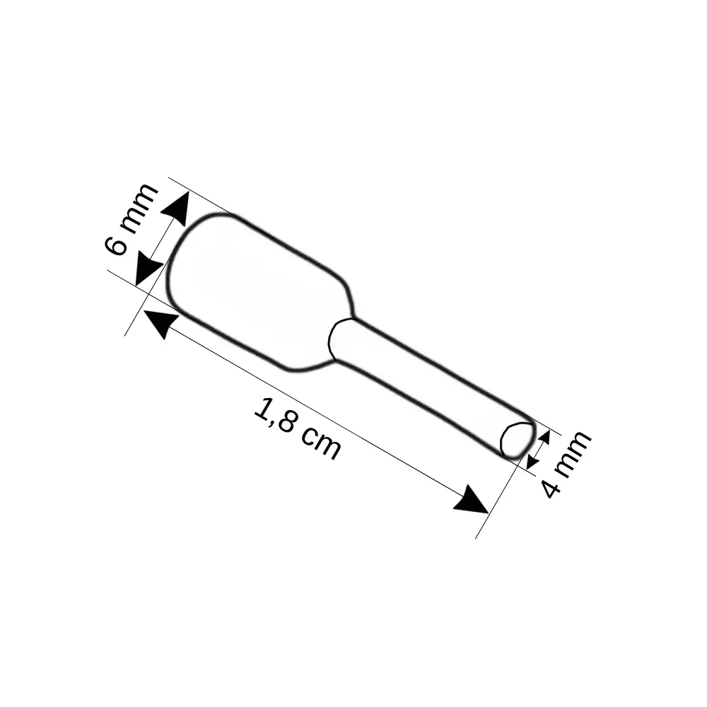 Terminalsan 4mm Turuncu İzoleli Kablo Yüksüğü Tek Girişli-1Ad. - 2