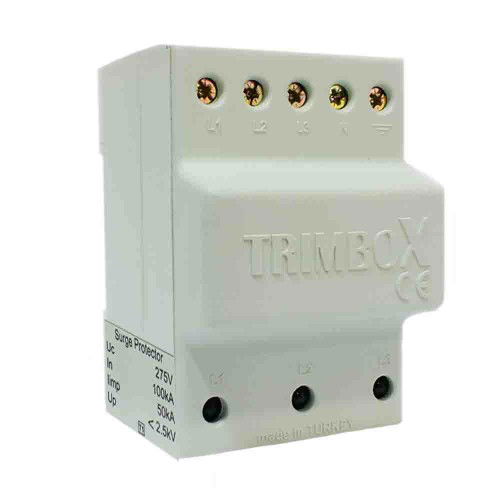 Trimbox B Tipi 100kA 4 Kutuplu Sayaç Öncesi Parafudr - Trimbox