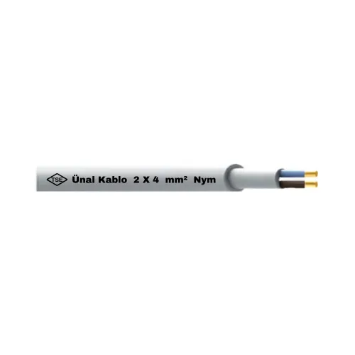 Ünal 2X4 mm NYM (Antigron) Kablo-1m - Ünal