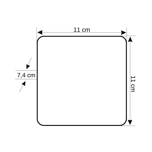 Vest 110x110X74mm Sıvaüstü Buat VST 005 - 3