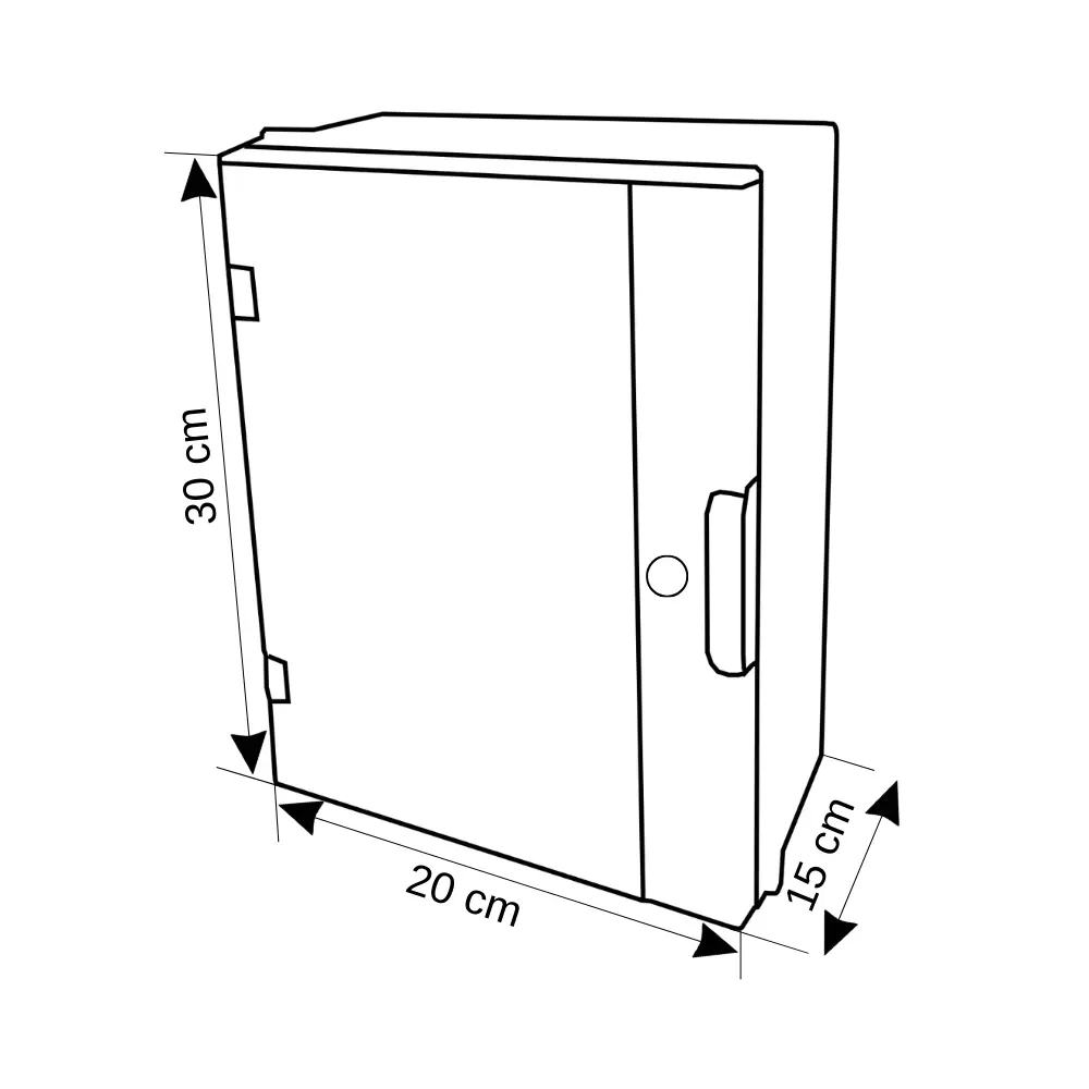 Vest 20x30x15cm ABS Taban Saçlı Pano OTS 203015 - 3