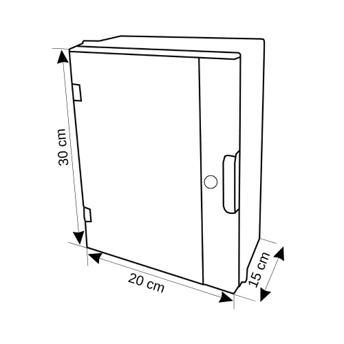 Vest 20x30x15cm ABS Taban Saçlı Pano OTS 203015 - 3