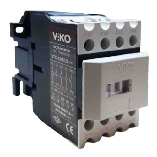 Viko 25A 11kW 1NO Güç Kontaktörü VTC-2510S - Viko