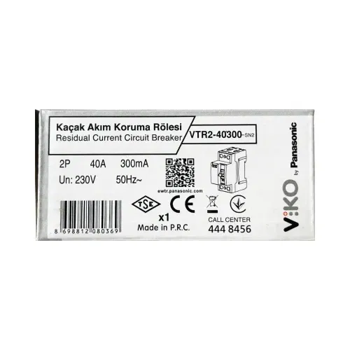 Viko 2x40A 300mA Kaçak Akım Rölesi VTR2-40300 - 4