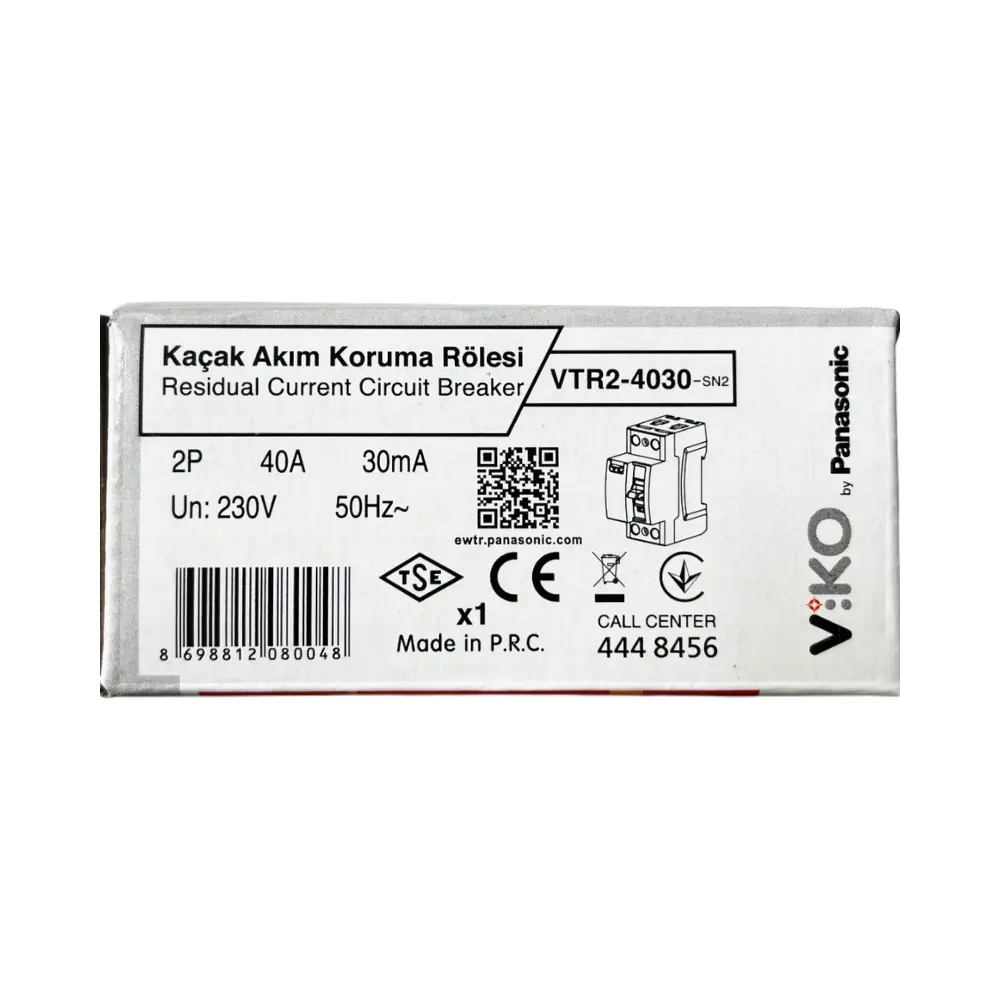 Viko 2x40A 30mA Kaçak Akım Rölesi VTR2-4030 - 4