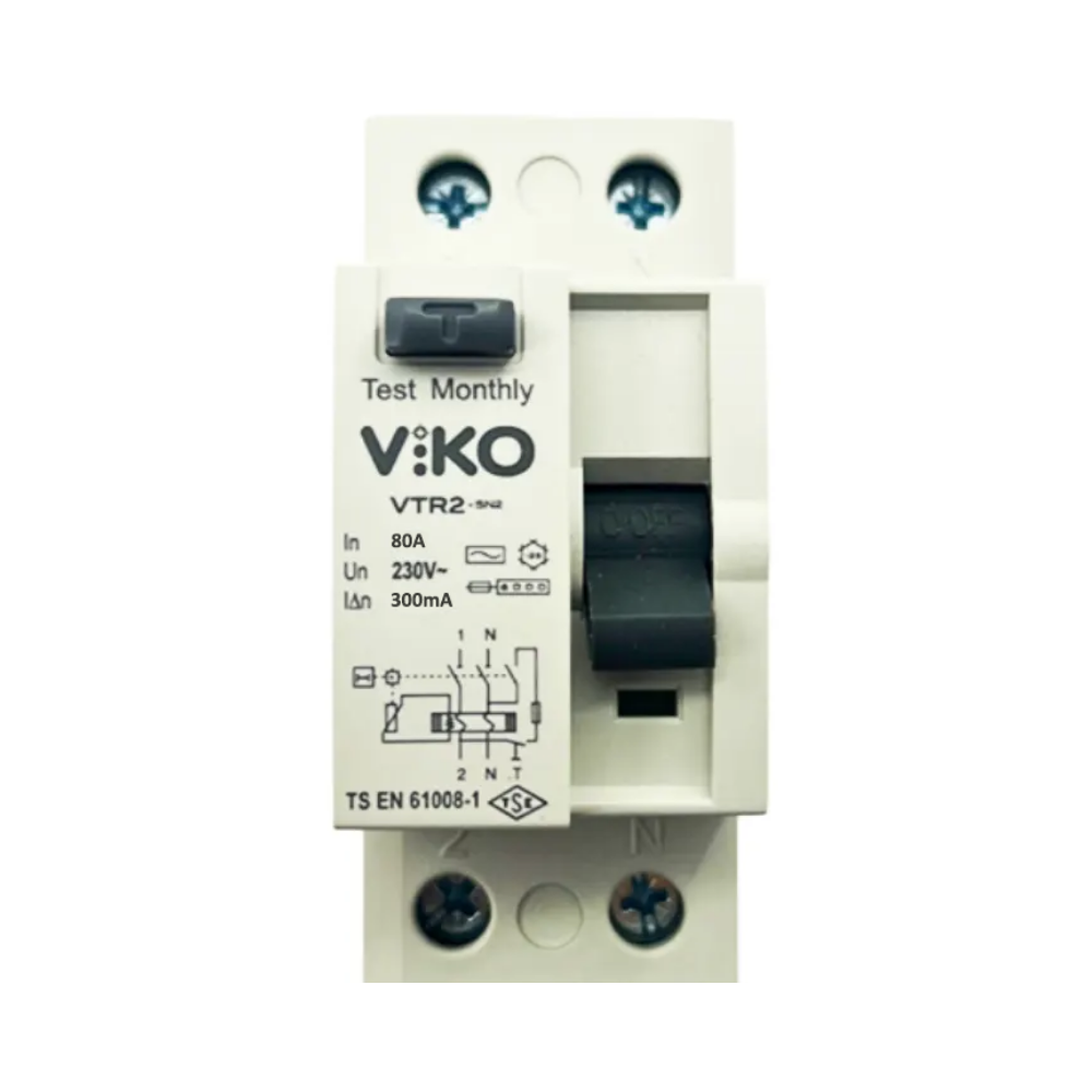 Viko 2x80A 300mA Kaçak Akım Rölesi VTR2-80300 - 1