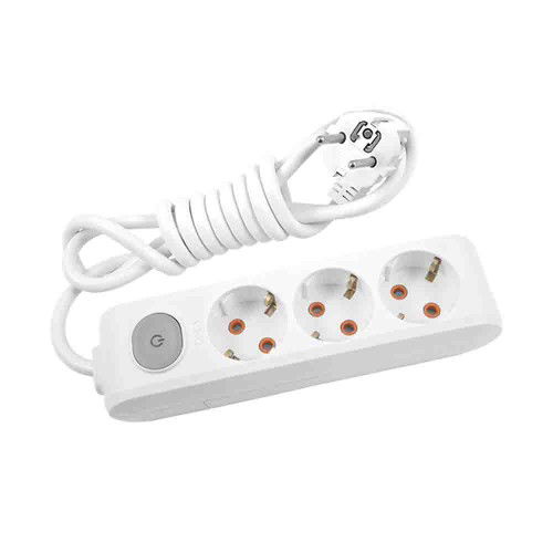 Viko 3'lü Anahtarlı Grup Priz (3m Kablolu) - Viko