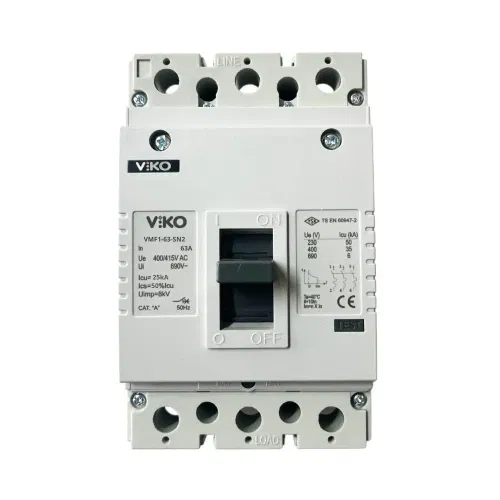 Viko 3X63A 25kA Sabit Kompakt Şalter VMF1-63-SN2 - 1