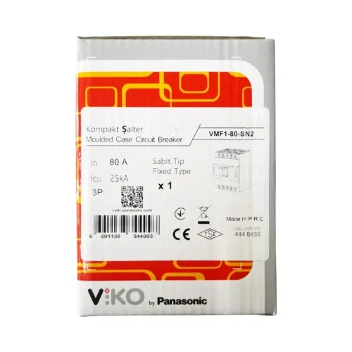 Viko 3X80A 25kA Sabit Kompakt Şalter VMF1-80-SN2 - 3