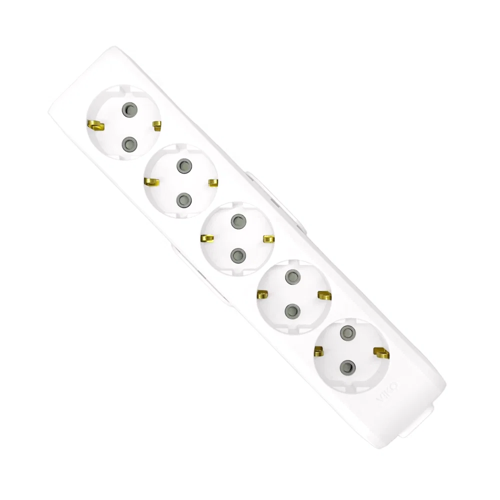 Viko 5'li Topraklı Grup Priz (Klemensli) - 1