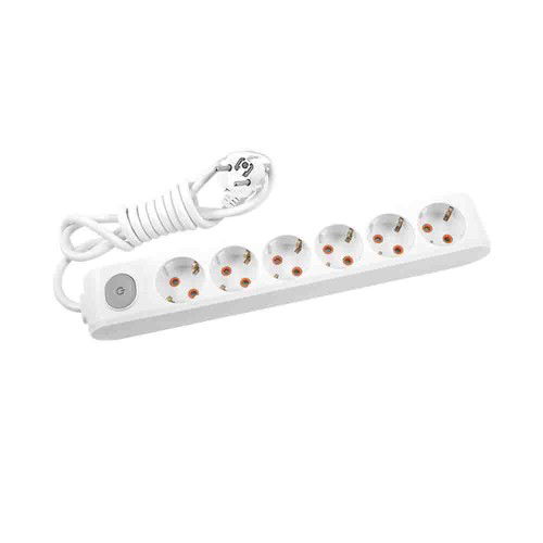 Viko 6'lı Anahtarlı Grup Priz (3m Kablolu) - Viko