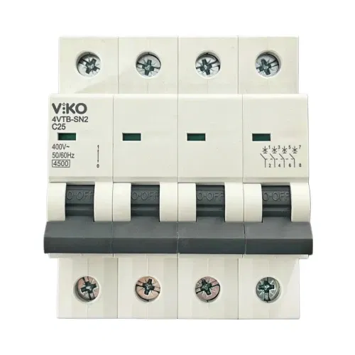 Viko C Tipi 4x25A 4,5kA Otomatik Sigorta 4VTB-4C25 - 1