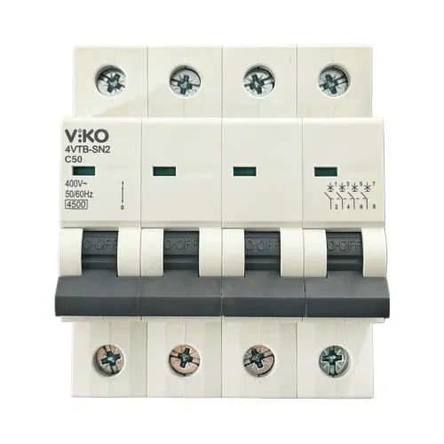 Viko C Tipi 4x50A 4,5kA Otomatik Sigorta 4VTB-4C50 - 1