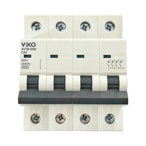 Viko C Tipi 4x63A 4,5kA Otomatik Sigorta 4VTB-4C63 - 1