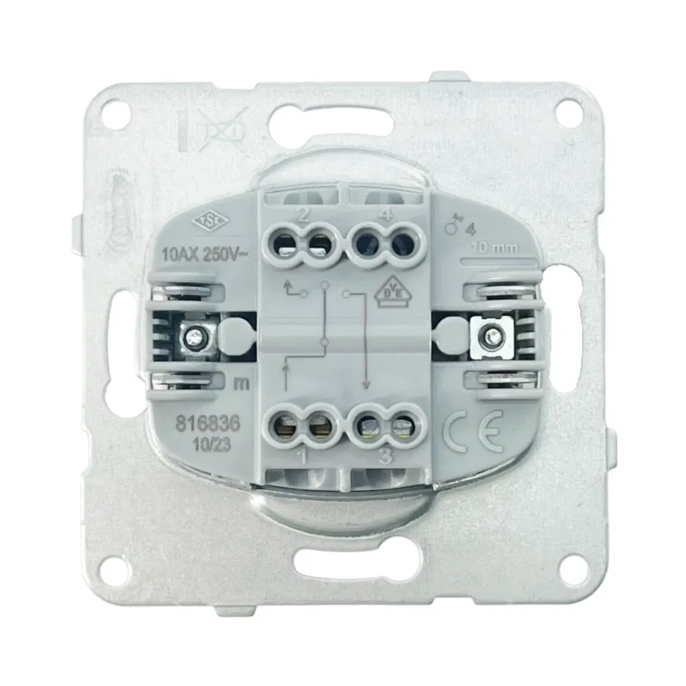 Viko Karre/Meridian 2'li Jaluzi Kumanda Mekanizma Beyaz (Çerçeve Hariç) - 2