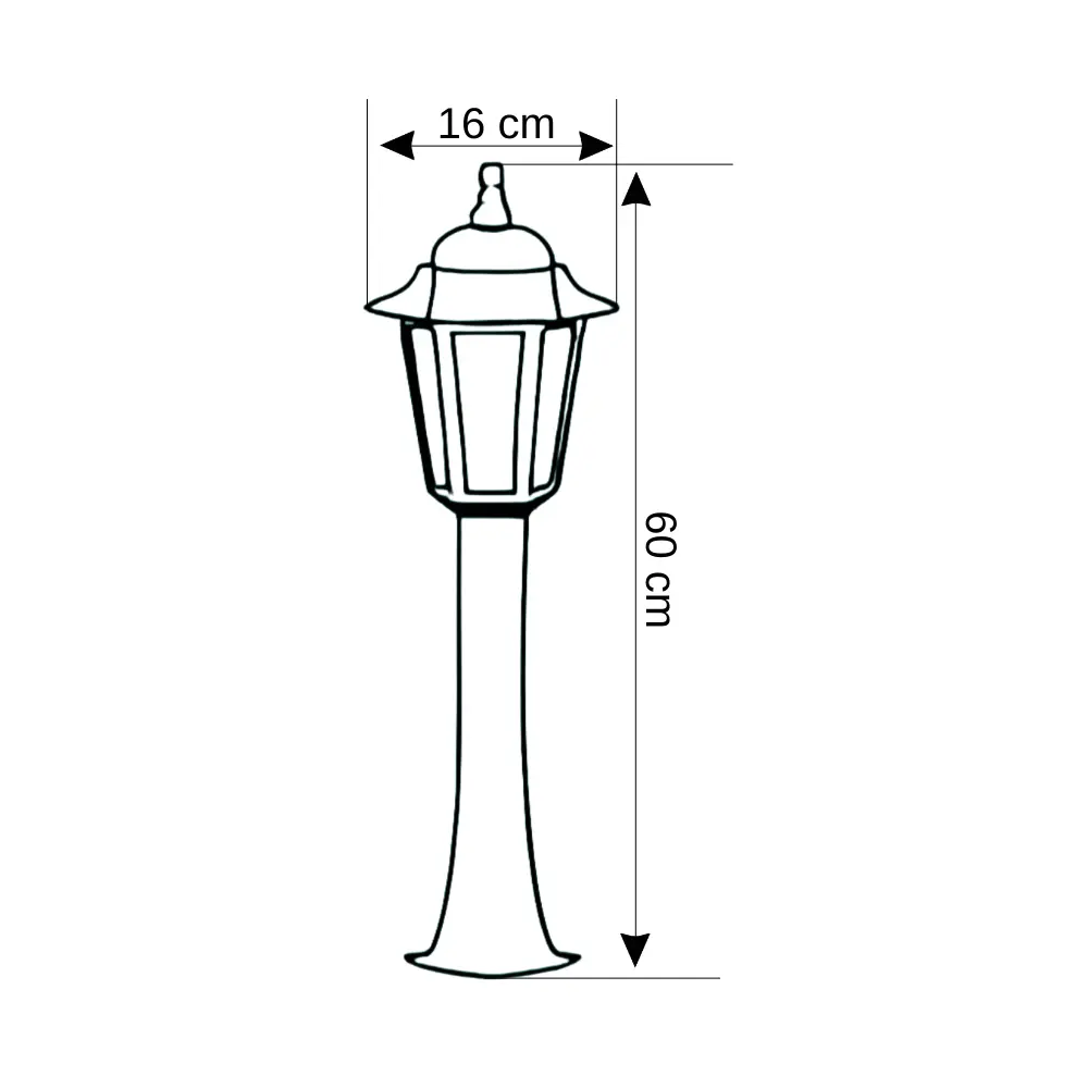 Zita Klas Uzun 60cm Bahçe Armatürü 288 - 2