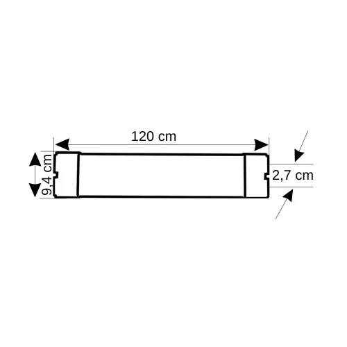 Zmr 100W Kristal Yatay Led Bant Armatürü 120cm (Günışığı) - 3